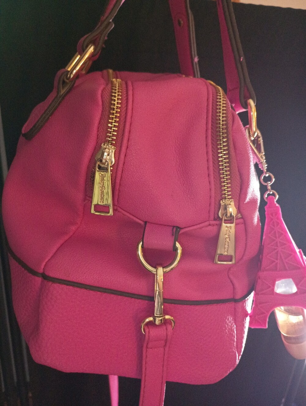 Hot Pink Juicy Couture Handbag Purse - Picture 4 of 12